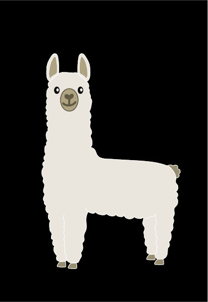 Lama naakt